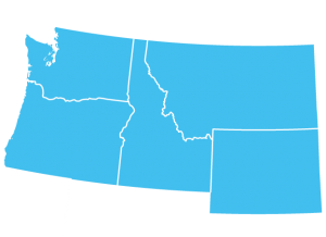 map of Washington, Oregon, Idaho and Montana map of Washington, Oregon, Idaho and Montana