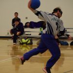TJ, Avalanche Goalball Player, Throwing Ball